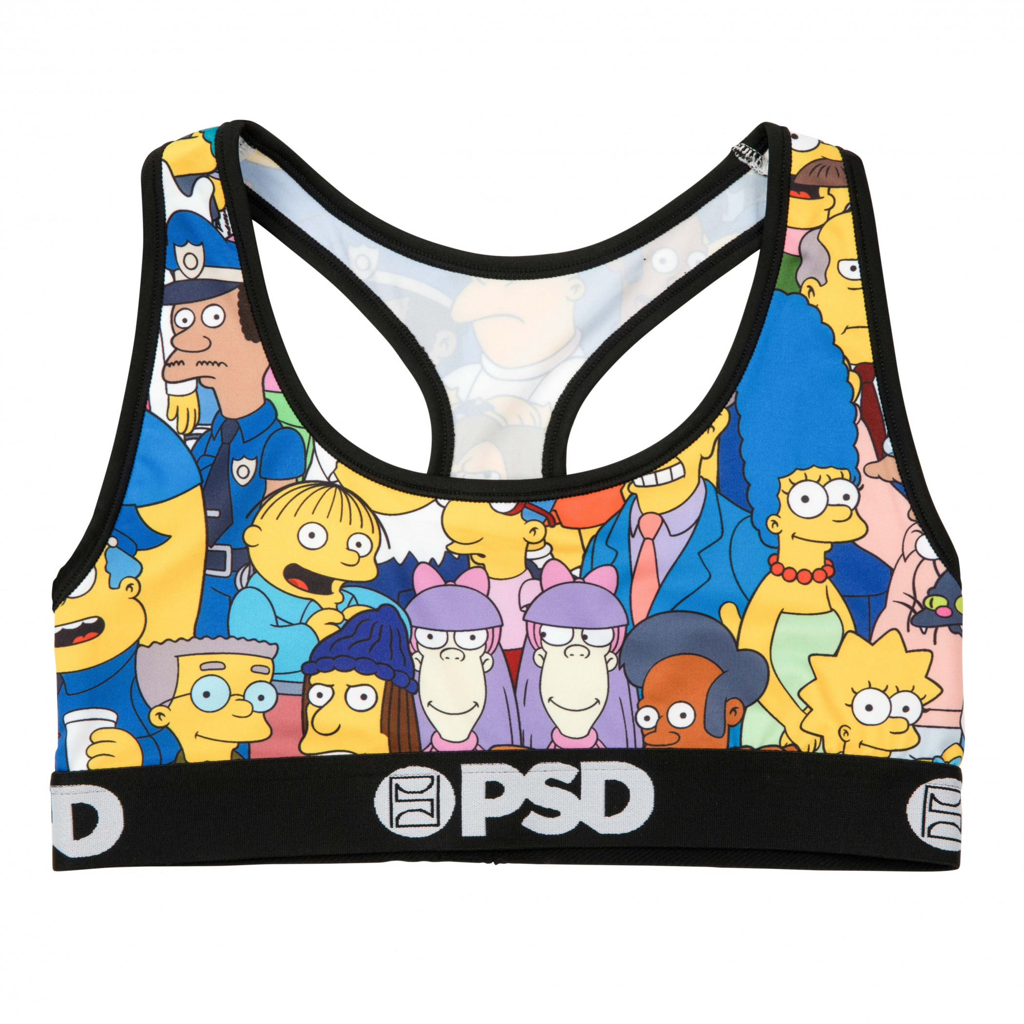 The Simpsons Full Cast PSD Sports Bra